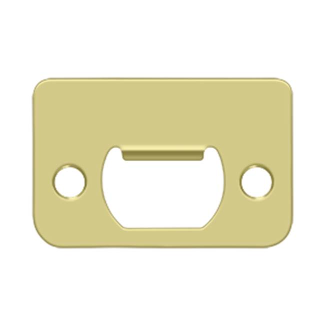 Deltana - Strike Plate, 2-1/4'' x 1-1/2'' - Polished Brass