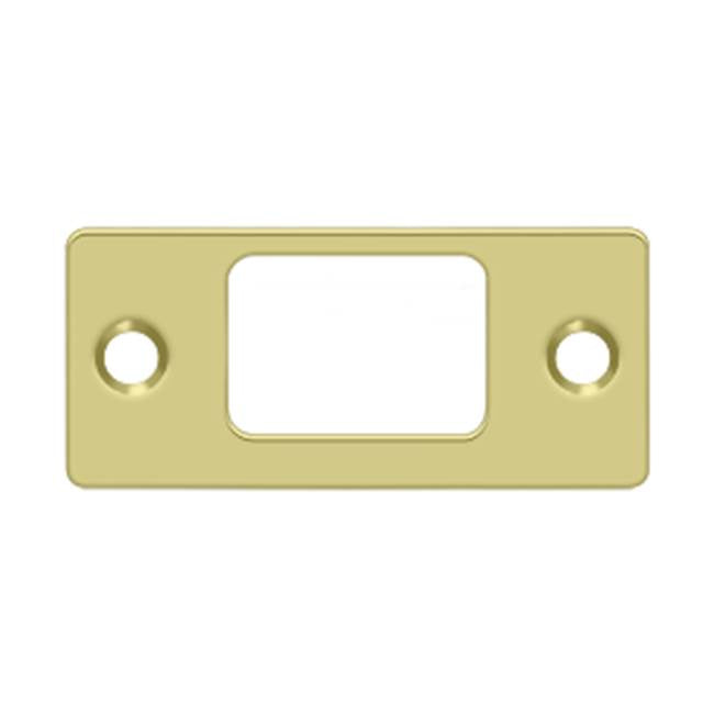 Deltana - Strike Plate, Deadbolt, 2-3/4'' x 1-1/4'' - Polished Brass