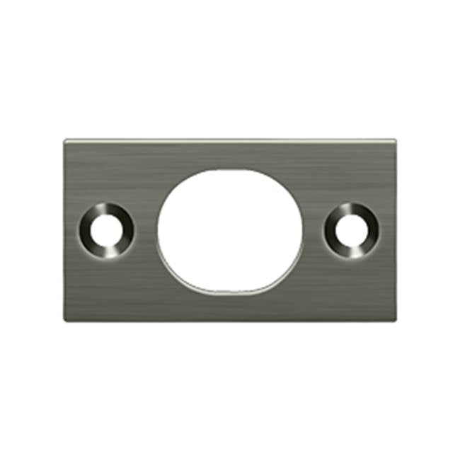 Deltana - Strike Plate For 6'' Flush Bolt - Antique Nickel