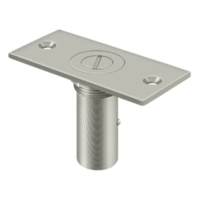 Deltana - Dust Proof Strike 3-1/2'' x 1-5/8'' w/Safety Lock - Brushed Nickel