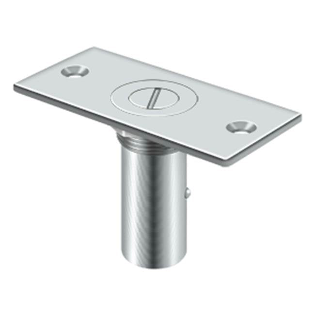 Deltana - Dust Proof Strike 3-1/2'' x 1-5/8'' w/Safety Lock - Polished Chrome