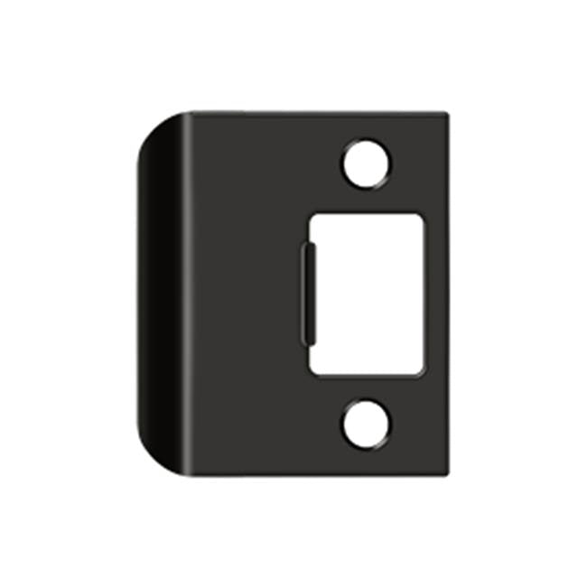 Deltana - Extended Lip Strike Plate, 2-1/4'' x 2'' - Oil-rubbed Bronze