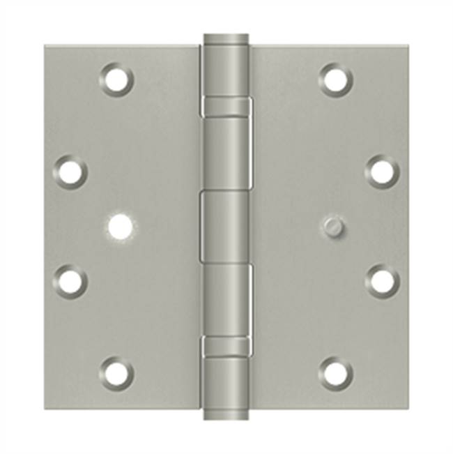 Deltana - 5''x 5'' Square Hinge, 2BB, Security - Brushed Nickel