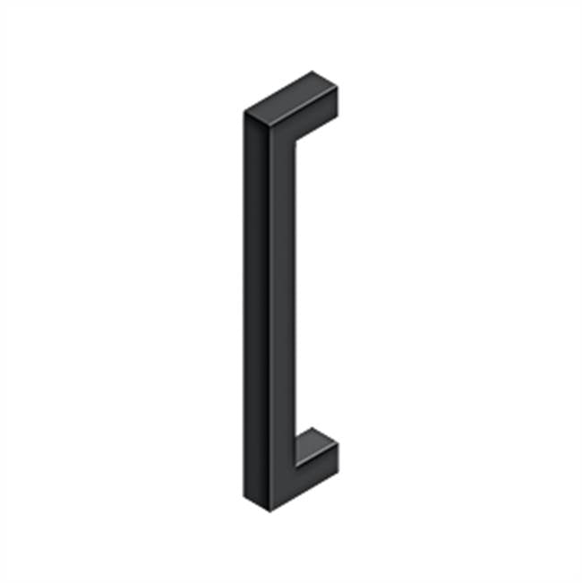 Deltana - 12'' Contemporary Pulls, Single Side - Paint Black