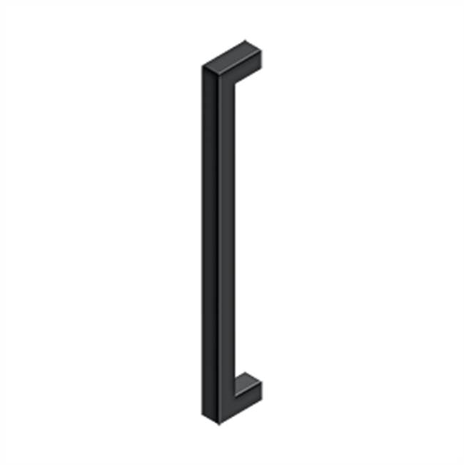 Deltana - 18'' Contemporary Pulls, Single Side - Paint Black