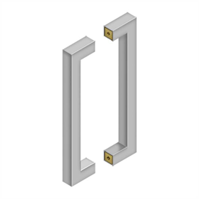 Deltana - 12'' Contemporary Pulls, Back-to-Back - Brushed Stainless