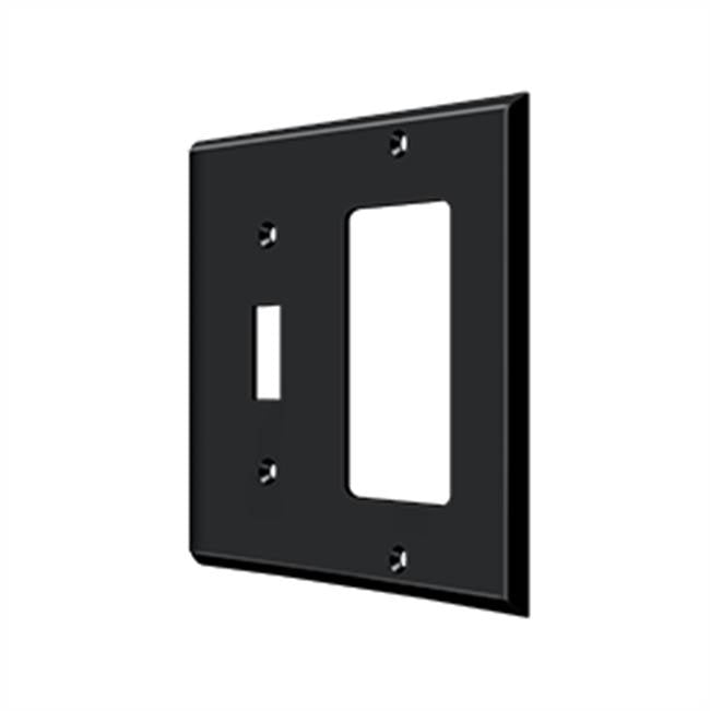 Deltana - Switch Plate, Single Switch/Single Rocker - Paint Black