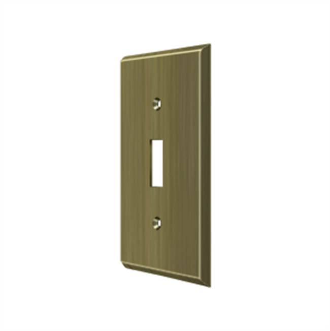 Deltana - Switch Plate, Single Standard - Antique Brass