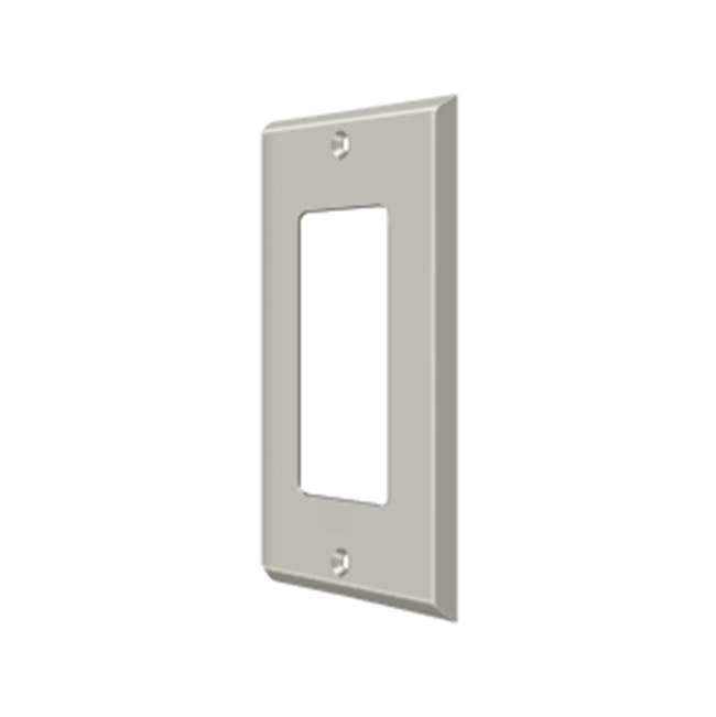 Deltana - Switch Plate, Single Rocker - Brushed Nickel