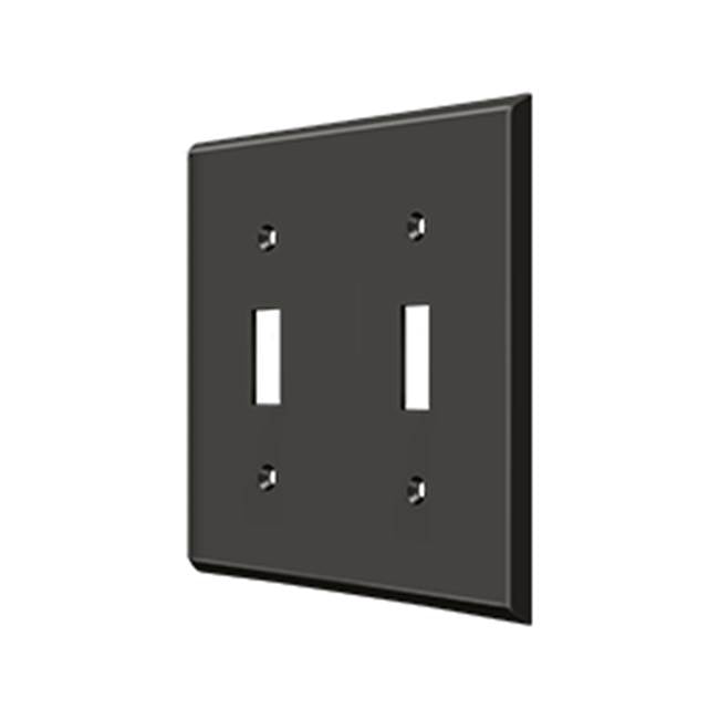 Deltana - Switch Plate, Double Standard - Oil-rubbed Bronze