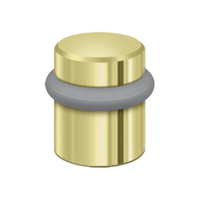 Deltana - Round Universal Floor Bumper 1-1/2'', Solid Brass - Polished Brass