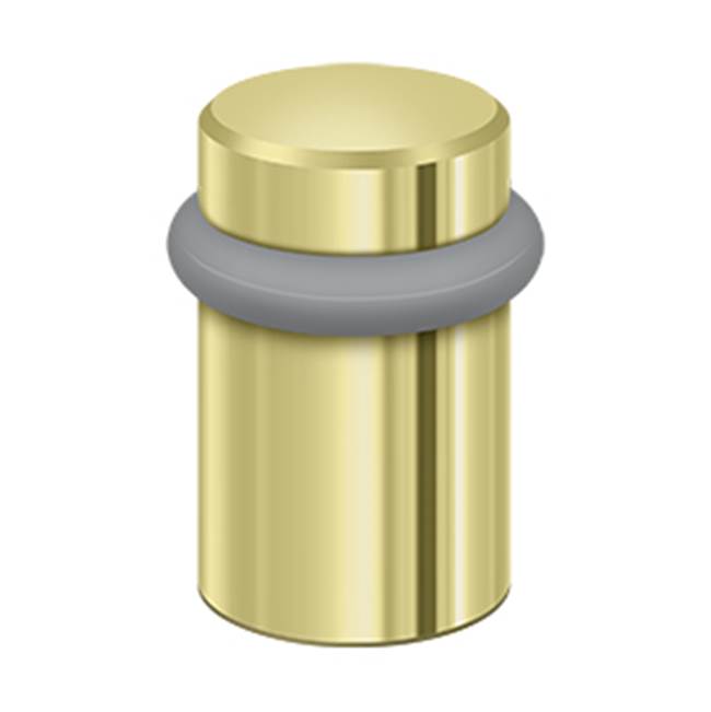 Deltana - Round Universal Floor Bumper 2'', Solid Brass - Polished Brass