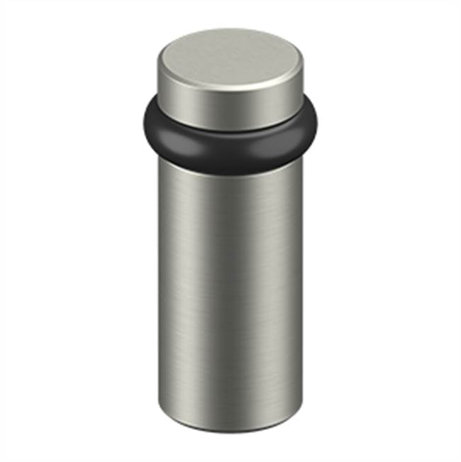 Deltana - ROUND UNIVERSAL FLOOR BUMPER 3'', SOLID BRASS - Brushed Nickel