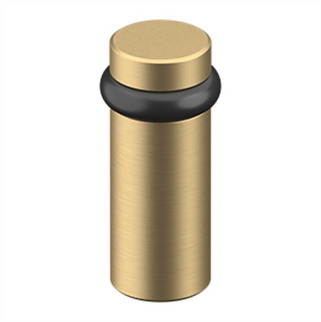 Deltana - ROUND UNIVERSAL FLOOR BUMPER 3'', SOLID BRASS - Brushed Brass