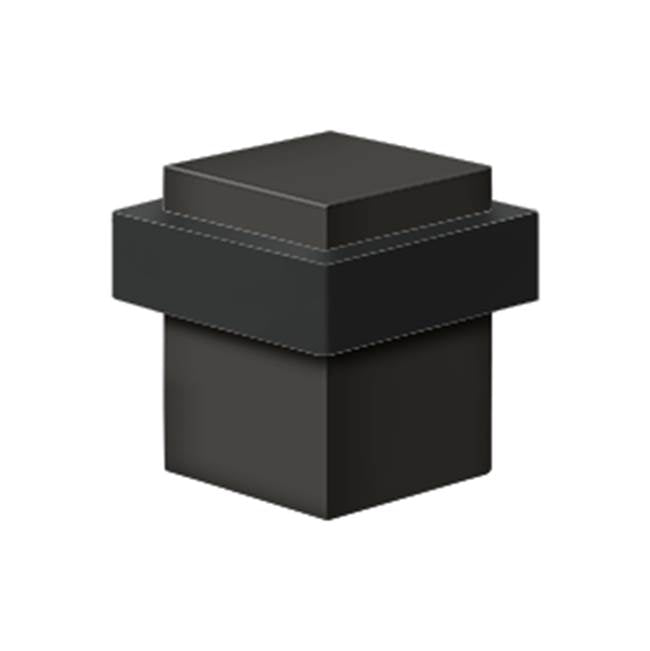 Deltana - Square Universal Floor Bumper 1-3/8'', Solid Brass - Oil-rubbed Bronze