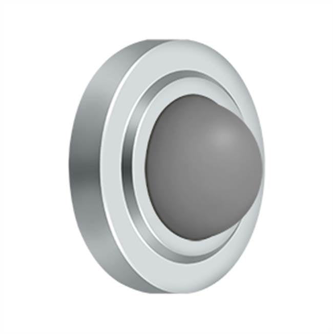 Deltana - Convex Flush Bumper 2-3/8'' Diam. - Polished Chrome