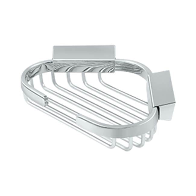 Deltana - Wire Basket, 6'' x 5'' Triangular Corner - Polished Chrome