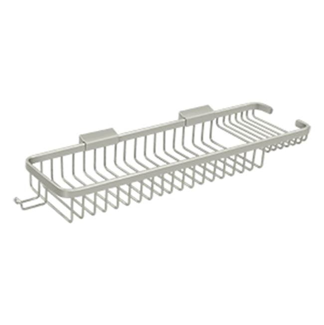 Deltana - Wire Basket 17-3/4'', Rectangular Deep - Brushed Nickel