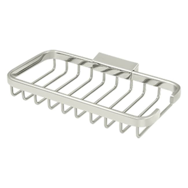 Deltana - Wire Basket, 8'' x 4'' Rectangular - Polished Nickel