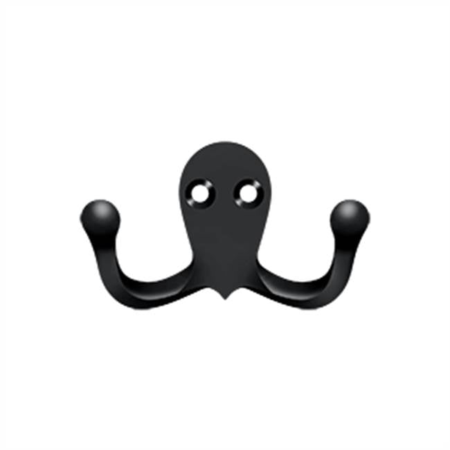 Deltana - Double Hook - Paint Black