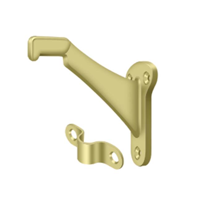 Deltana - Handrail Brackets, Zinc 3-1/4'' Projection - Polished Brass