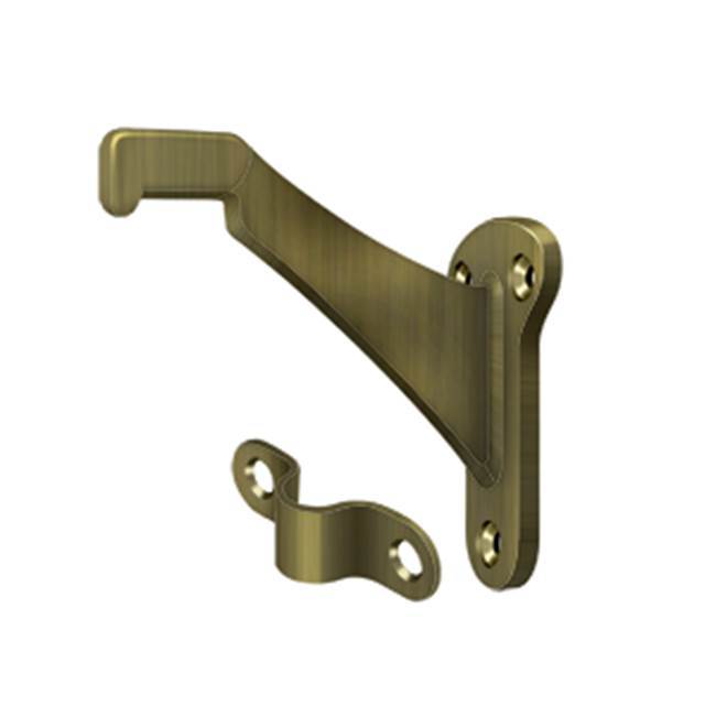 Deltana - Handrail Brackets, Zinc 3-1/4'' Projection - Antique Brass