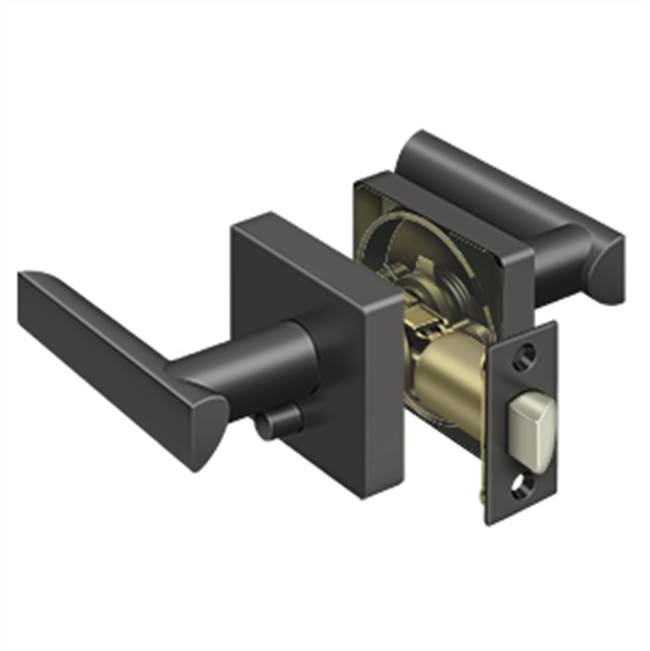 Deltana - Livingston Lever Privacy, Right Hand - Oil-rubbed Bronze