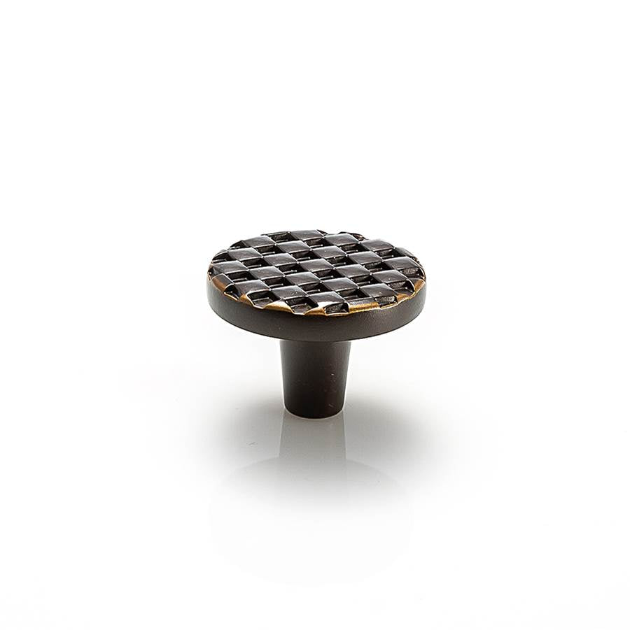 Du Verre - Argyle Round Knob 1 1/2 Inch - Oil Rubbed Bronze - Oil Rubbed Bronze