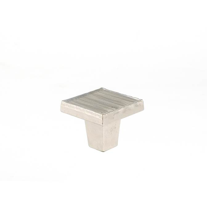 Du Verre - Forged 3 Square Knob 1 1/4 Inch - Satin Nickel - Satin Nickel