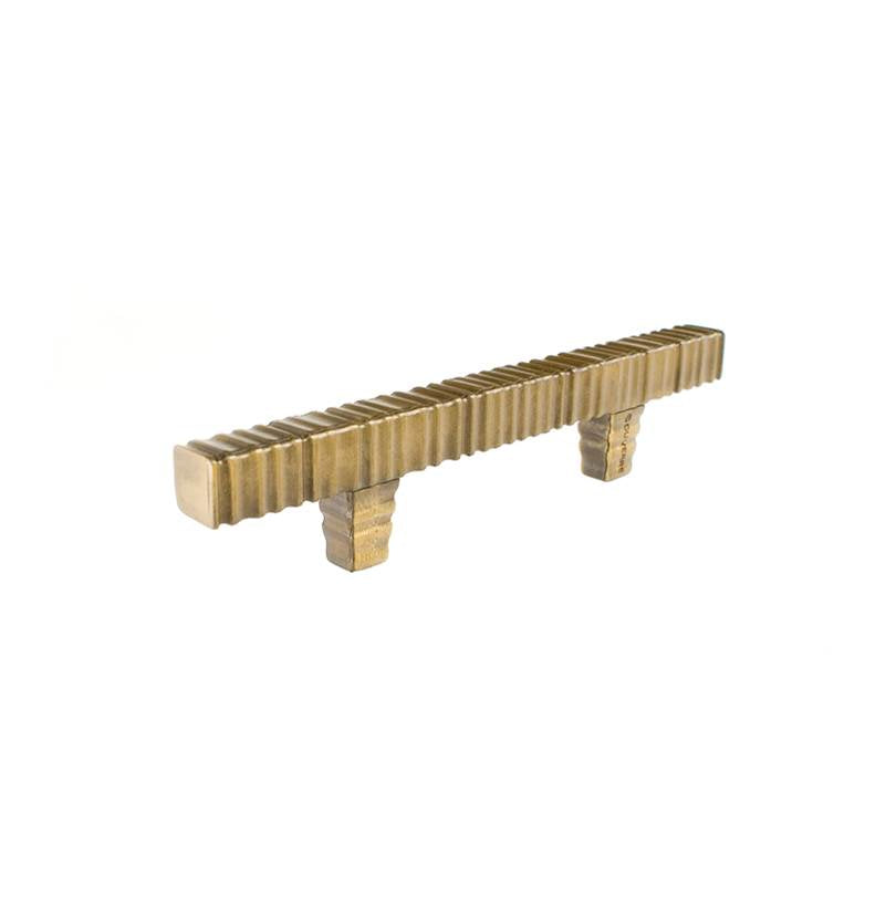 Du Verre - Forged 3 Square Bar Pull 3 Inch (c-c) - Antique Brass - Antique Brass