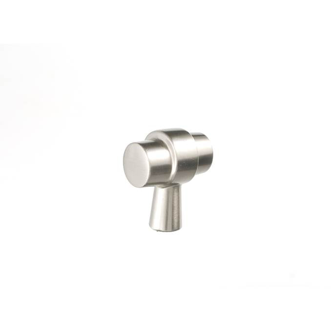 Du Verre - Primitive Knob 1 1/4 Inch - Satin Nickel - Satin Nickel