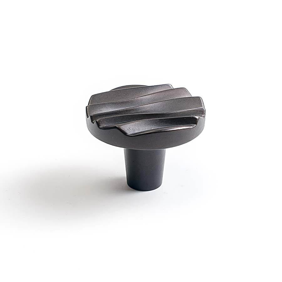 Du Verre - Wave Small Round Knob 1 1/2 Inch - Oil Rubbed Bronze - Oil Rubbed Bronze