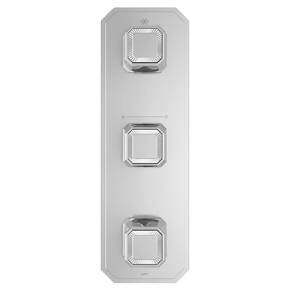 Belshire 3-Handle Thermostatic Valve Trim Only with Cushion Handles