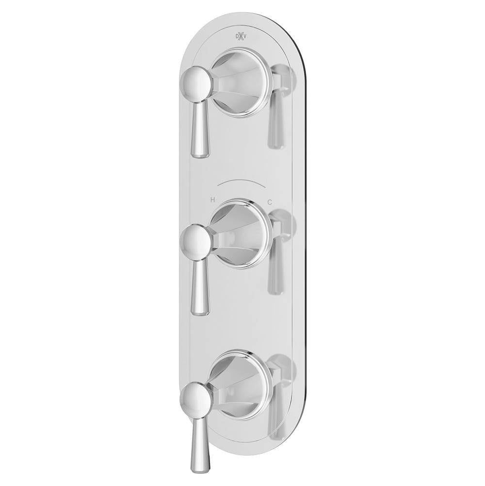Fitzgerald 3-Handle Thermostatic Valve Trim Only with Lever Handles