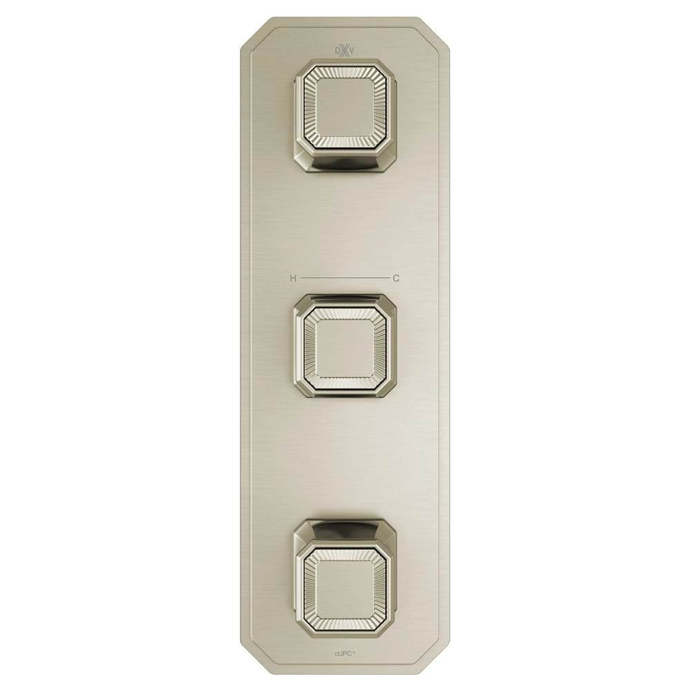 Belshire 3-Handle Thermostatic Valve Trim Only with Cushion Handles