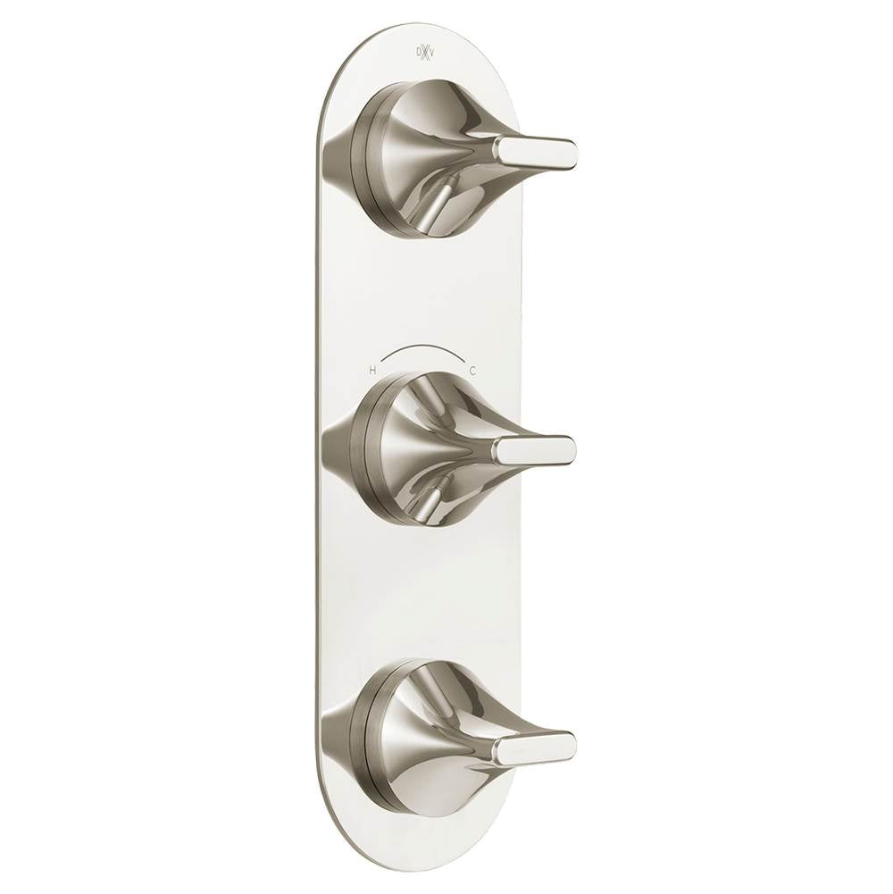 DXV - DXV Modulus 3-Handle Thermostatic Valve Trim Only - Platinum Nickel