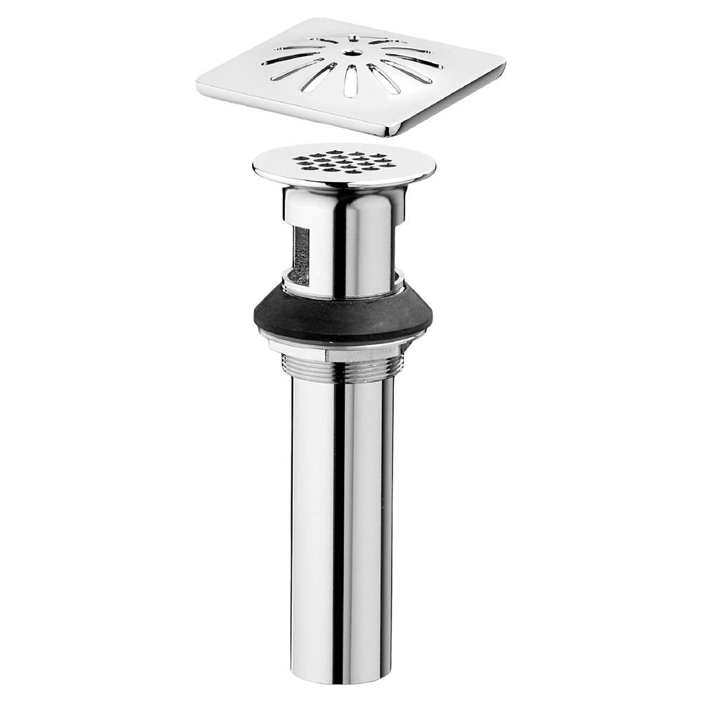 DXV - Oak Hill Grid Drain with Decorative Cover - Polished Chrome