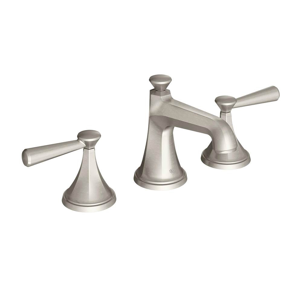 DXV - Fitzgerald 2-Handle Widespread Bathroom Faucet with Lever Handles - Platinum Nickel