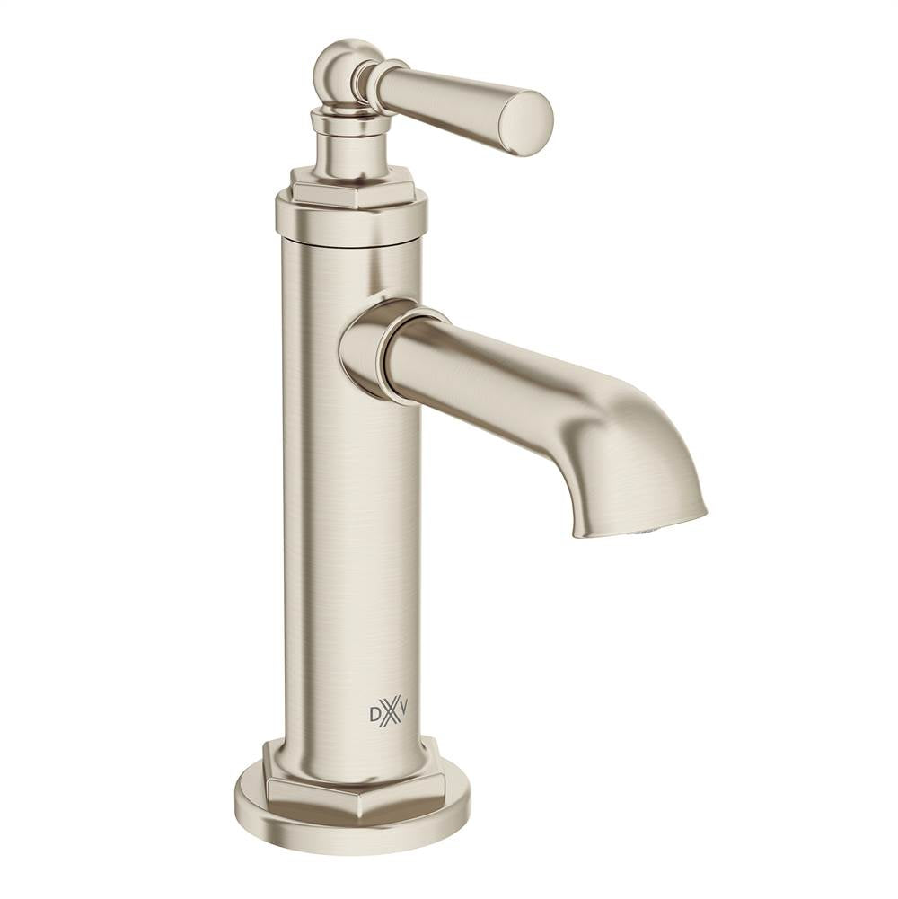 DXV - Oak Hill Single Handle Bathroom Faucet with Lever Handle - Brushed Nickel
