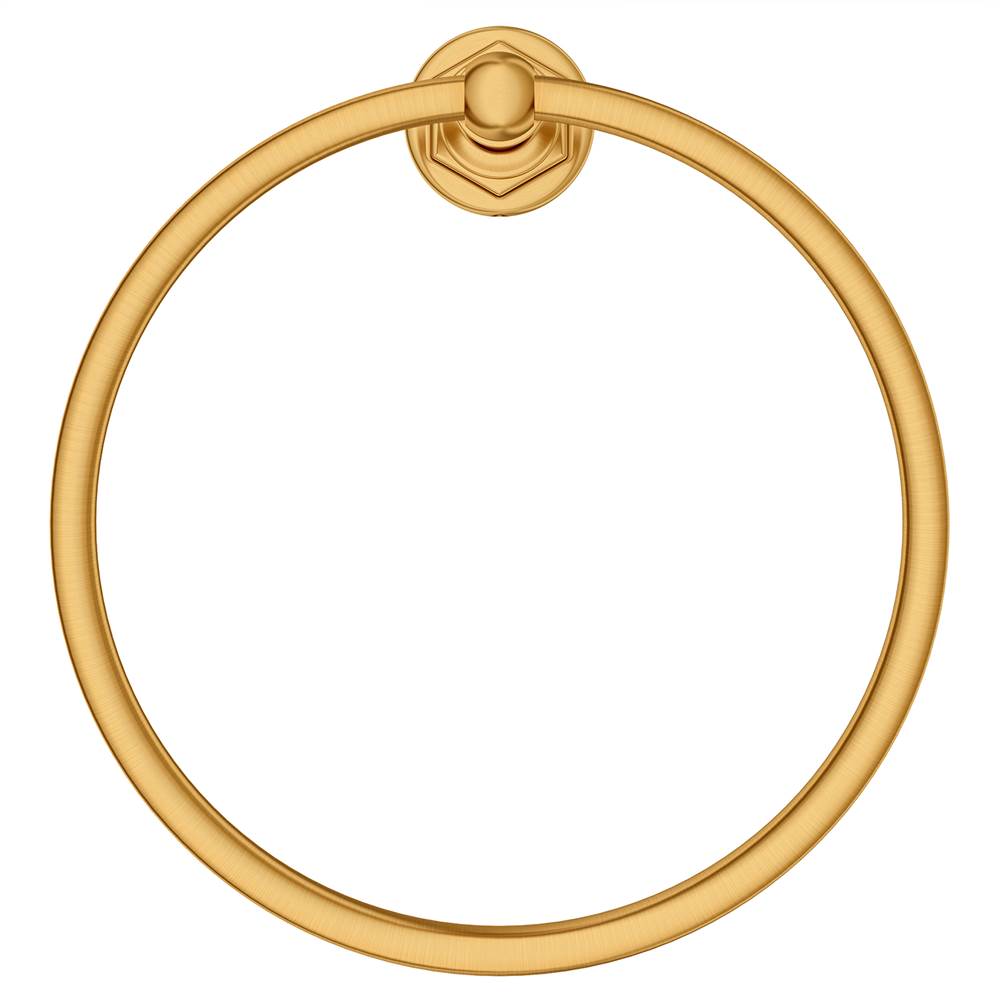 DXV - Oak Hill Towel Ring - Satin Brass