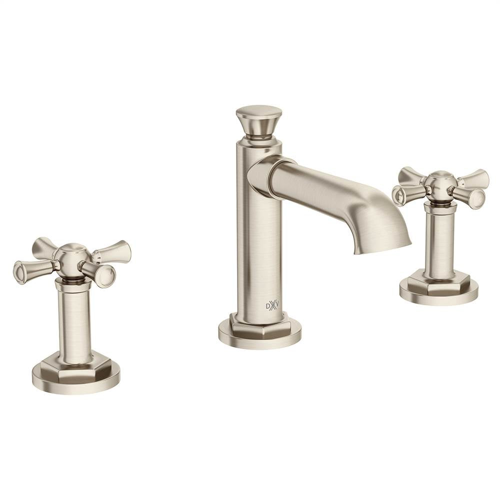 DXV - Oak Hill 2-Handle Widespread Bathroom Faucet with Cross Handles - Brushed Nickel