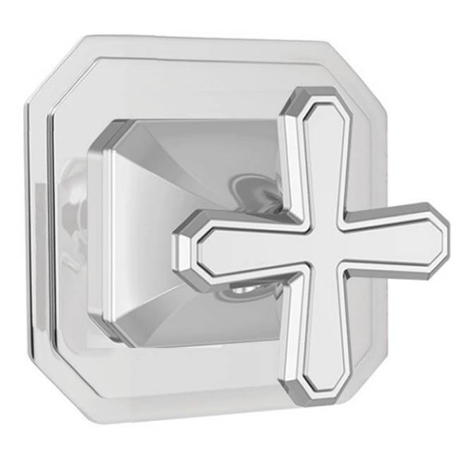 DXV - Belshire 3/2 or 4/3 Diverter Valve Trim Only with Cross Handle - Satin Brass