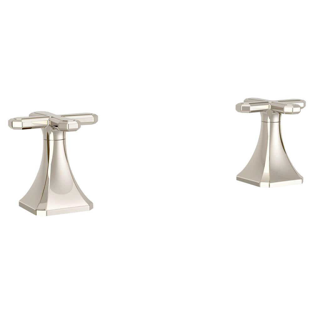 DXV - Belshire Cross Handles Only for Widespread Bathroom Faucet - Platinum Nickel