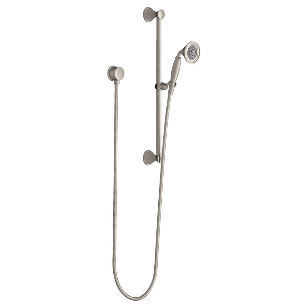 DXV - Fitzgerald Personal Hand Shower Set with Adjustable 24 in. Slide Bar - Brushed Nickel