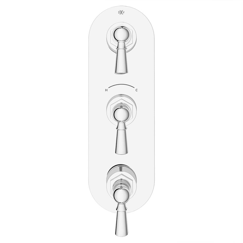 Oak Hill 3-Handle Thermostatic Valve Trim Only with Lever Handles