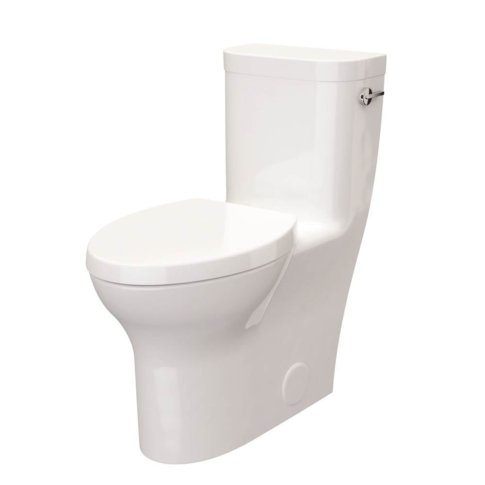 Equility One-Piece Chair Height Right Hand Trip Lever Elongated Toilet with Seat