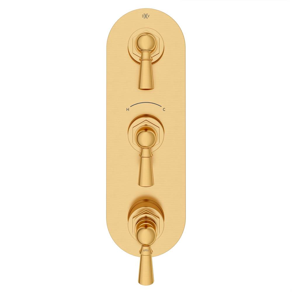 Oak Hill 3-Handle Thermostatic Valve Trim Only with Lever Handles