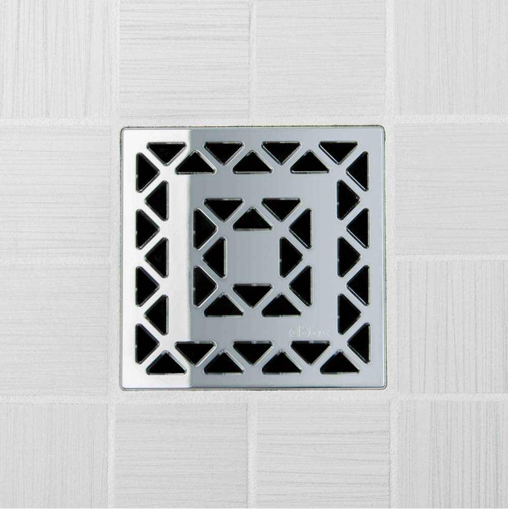 Ebbe - LATTICE - Polished Chrome - Unique Drain Cover - Polished Chrome