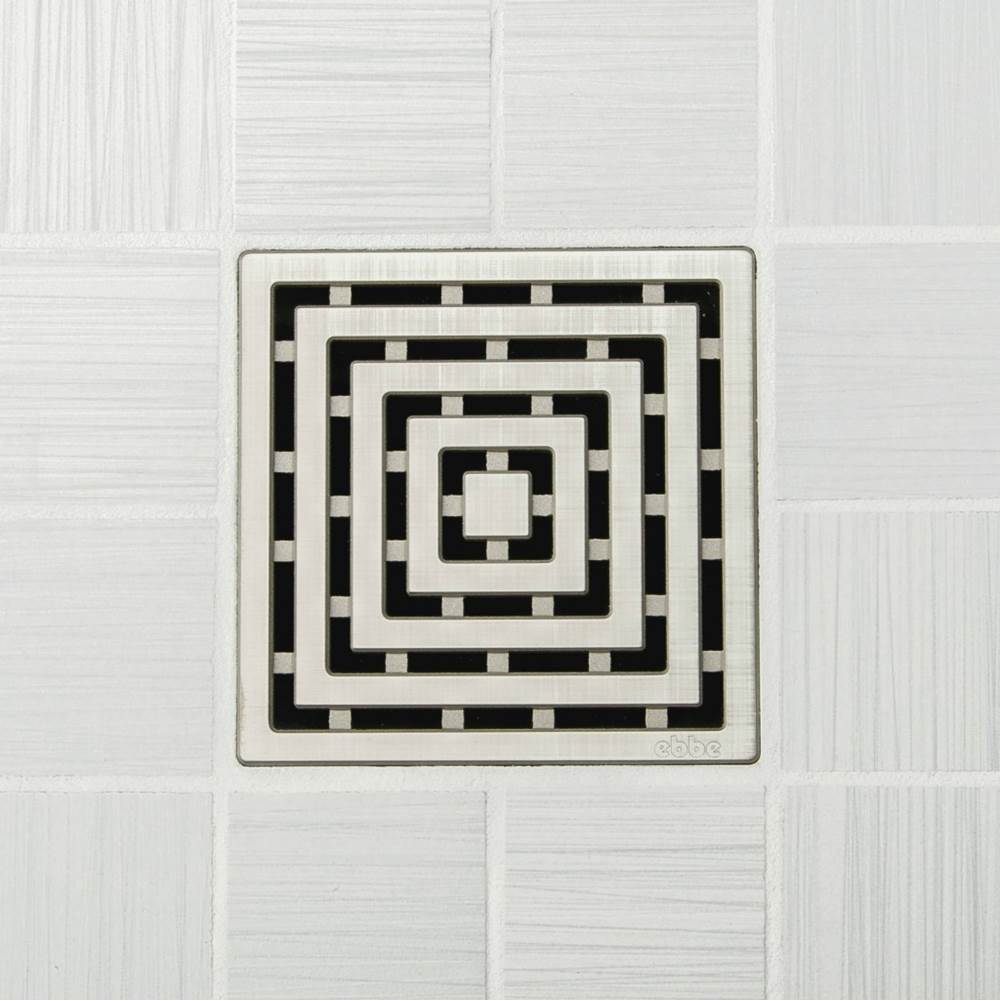 Ebbe - FRAMES - Brushed Nickel - Unique Drain Cover - Brushed Nickel