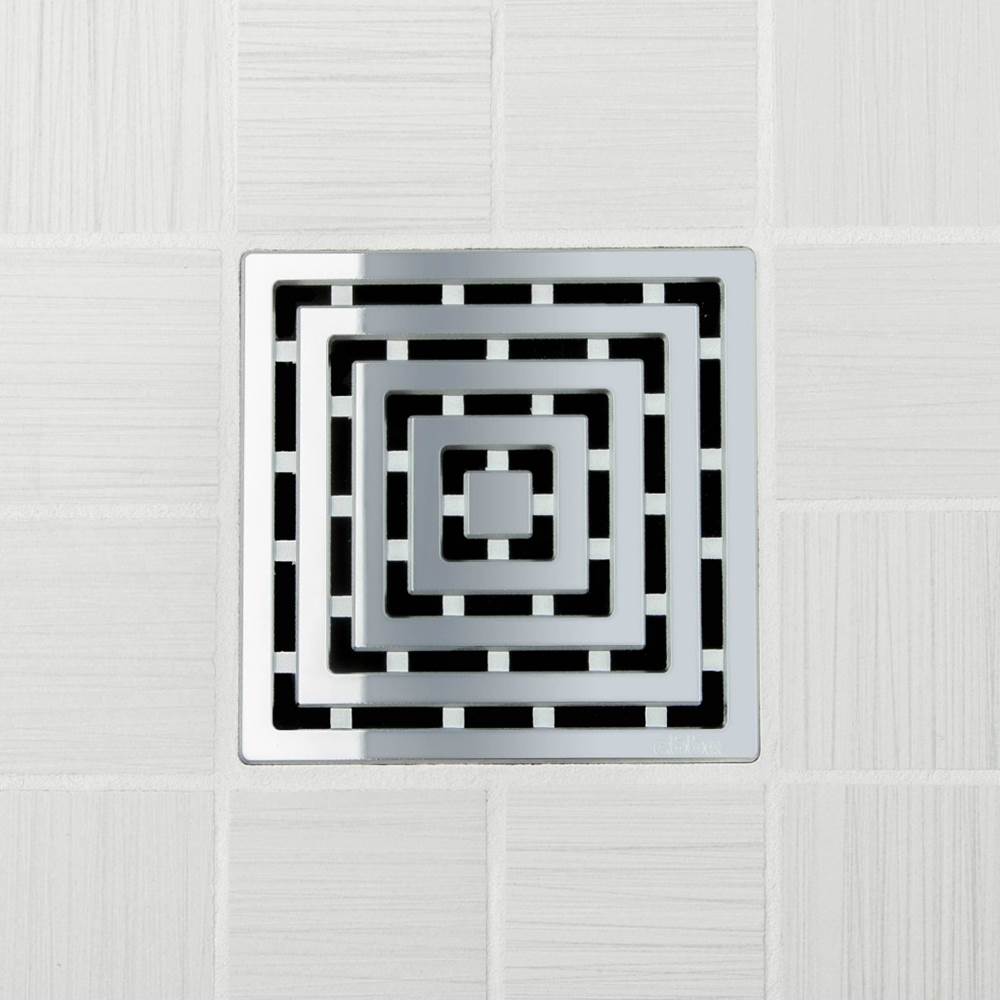Ebbe - FRAMES - Polished Chrome - Unique Drain Cover - Polished Chrome
